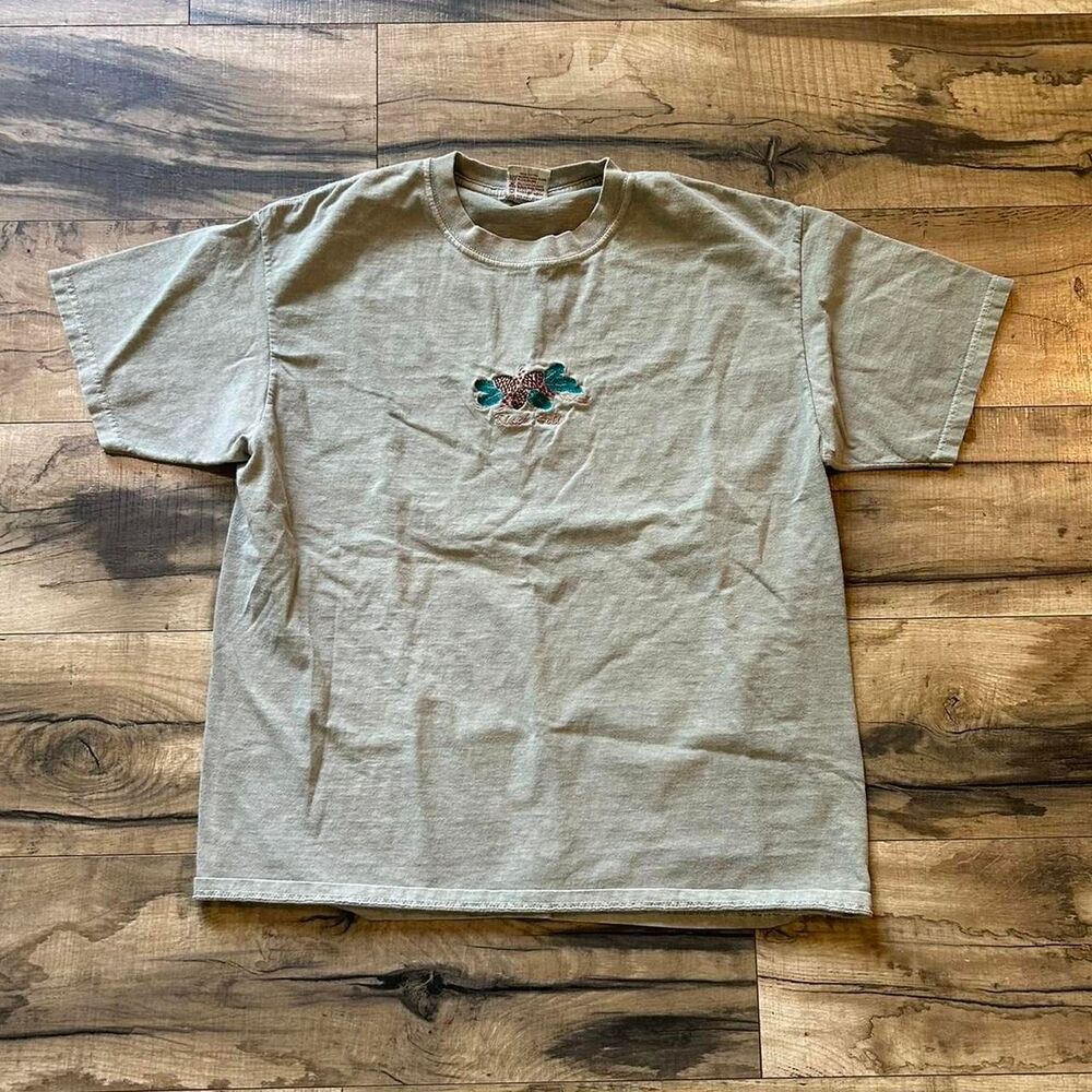 Unbranded Women's Grey and Green T-shirt